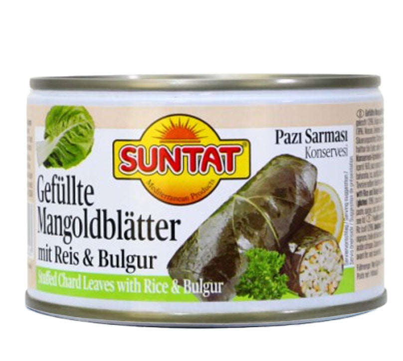 Suntat listy Mangoldu plněný rýží a bulgurem 400g