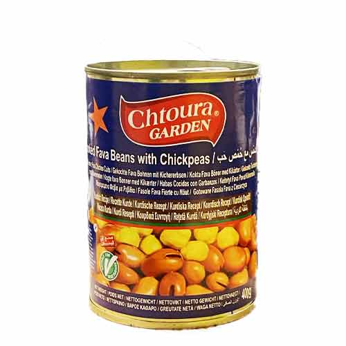 Chtoura Garden Boby konzerva s cizrnou, Kurdský Recept 400g