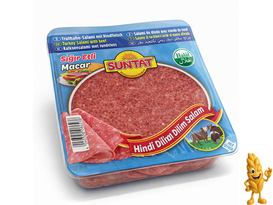 Suntat Salám krůtí s hovězím masem, Plátky 200g