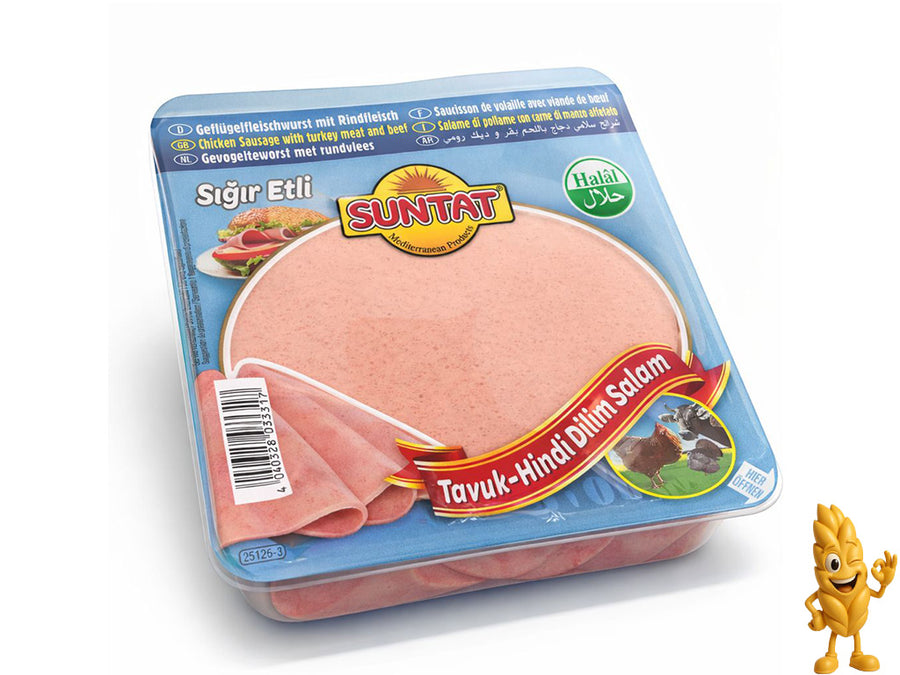 Suntat salám kuřecí s krůtím a hovězím masem, Plátky 200g