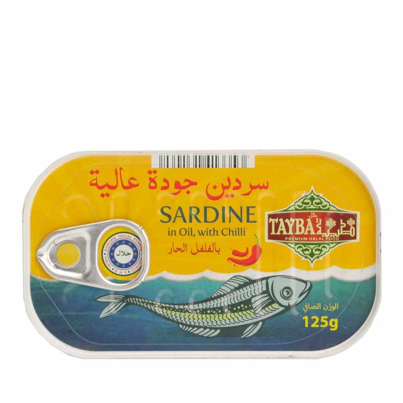 Tayba Sardinky v pálivém rostlinném oleji 125g