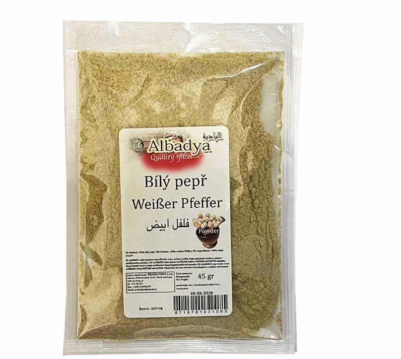 Albadya Pepř Bílý Mletý 45g