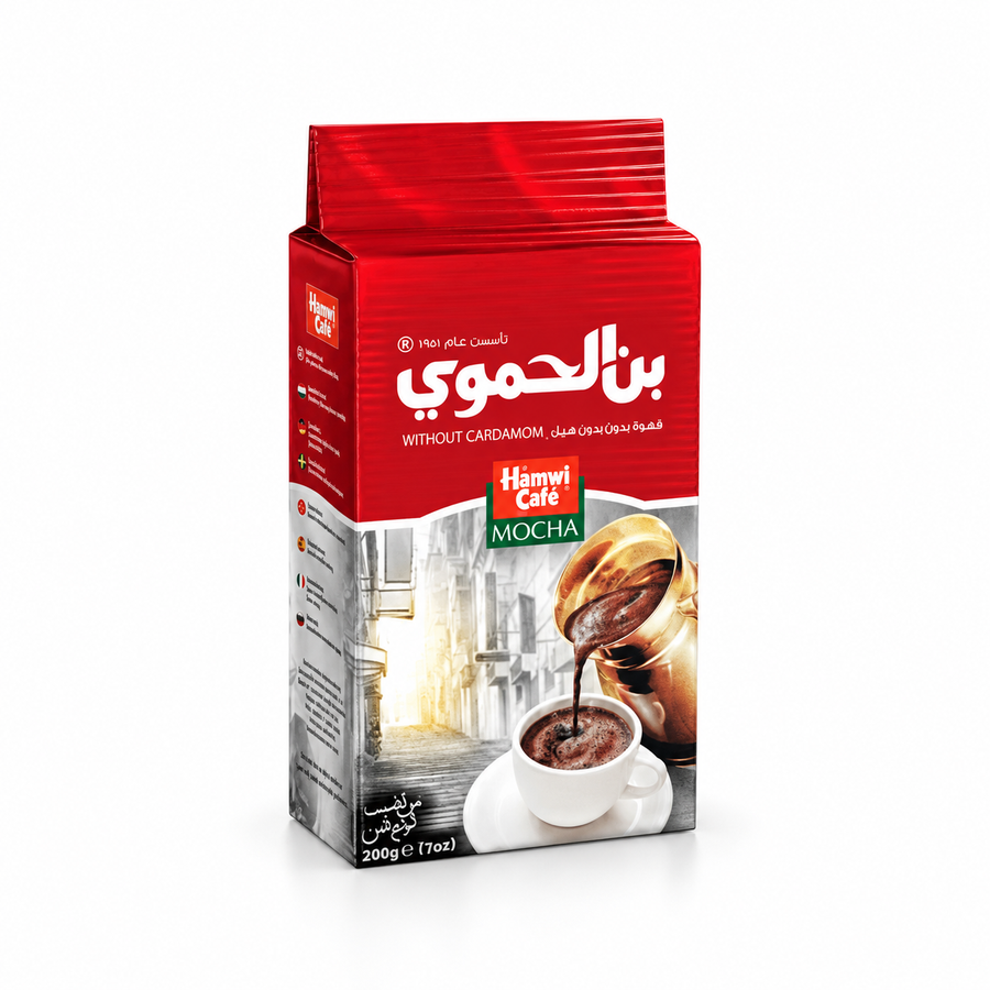 Hamwi Káva arabská bez kardamon, Mocha 180g