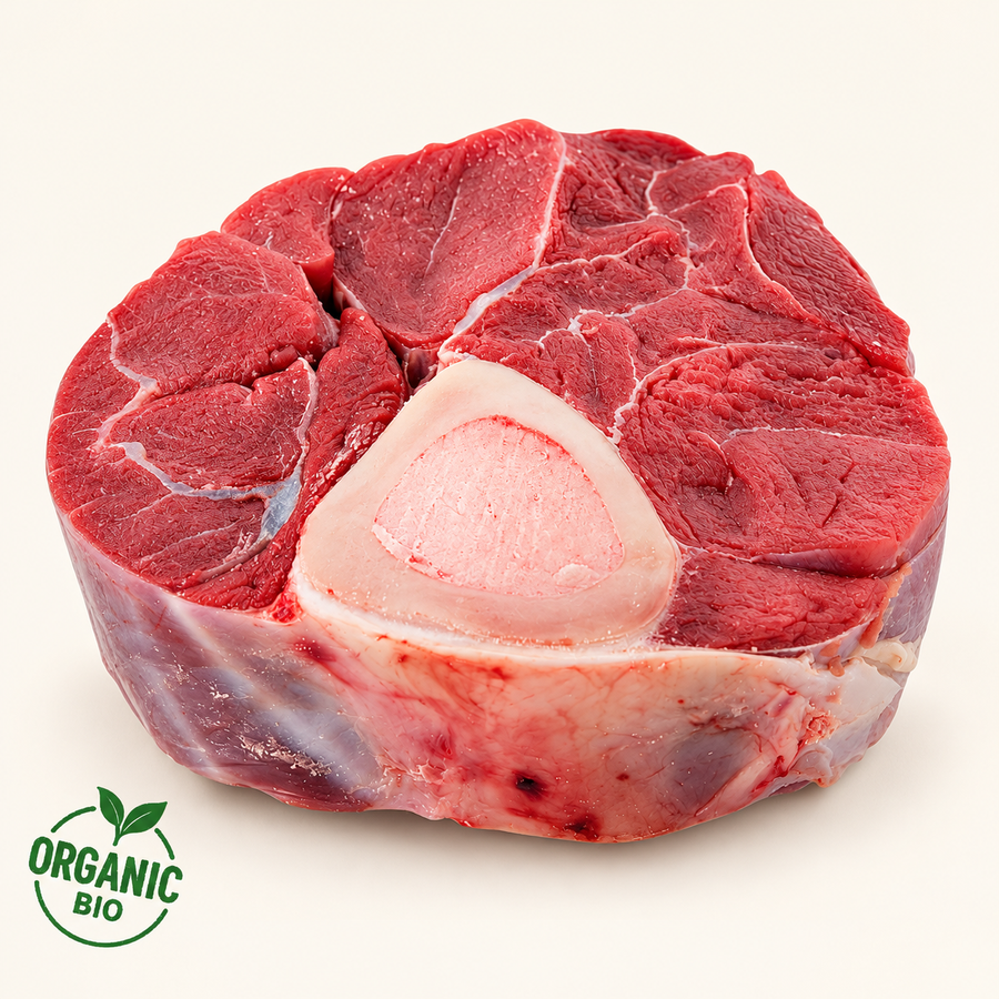 BIO Hovězí Ossobuco z mladého býka 1kg – krémové pozadí