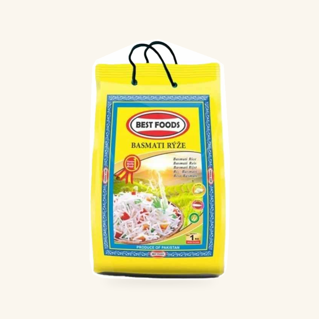 Best Food Rýže Basmati Pákistánská, Extra Long Grain 1kg