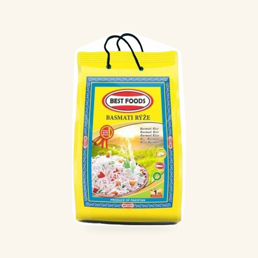 Best Food Rýže Basmati Pákistánská, Extra Long Grain 1kg