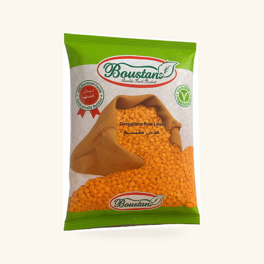 Boustan Čočka červená Půlená 900g