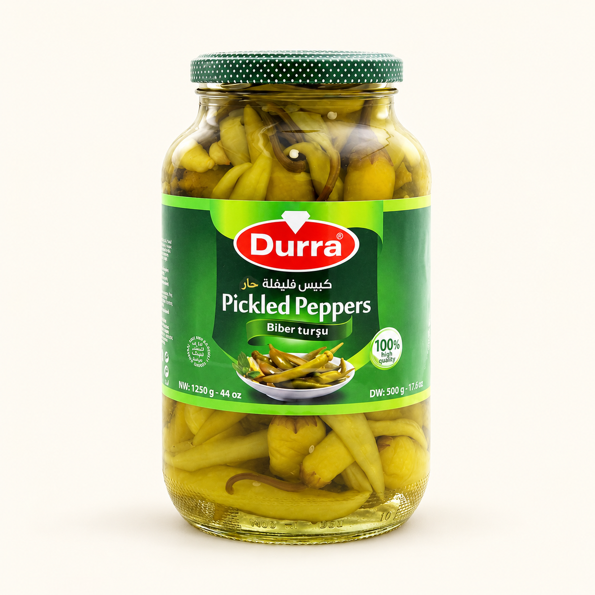 Durra Paprika nakládaná ve slaném nálevu, Palivá 1kg