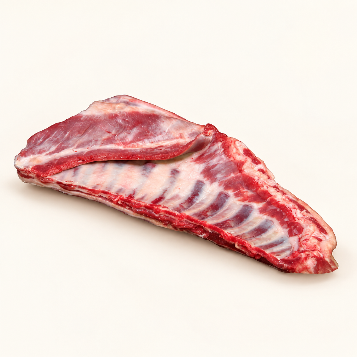 Jehněčí žebro s kostí 1kg – krémové pozadí