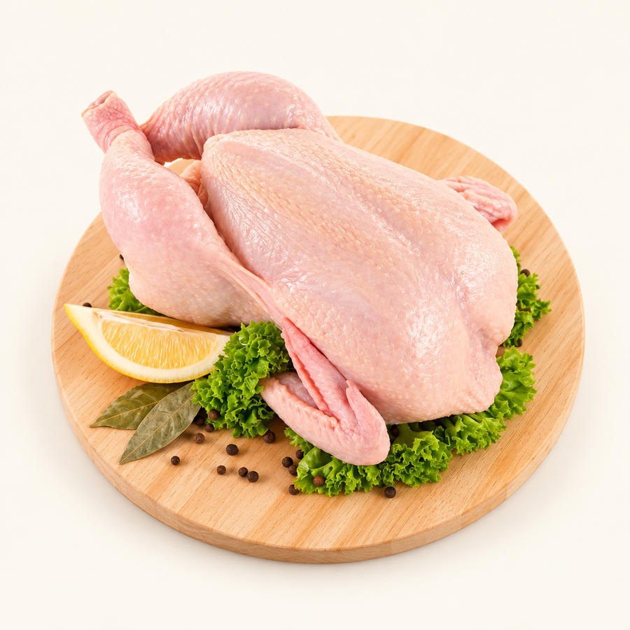 Kuře celé čerstvé 1,6kg – krémové pozadí