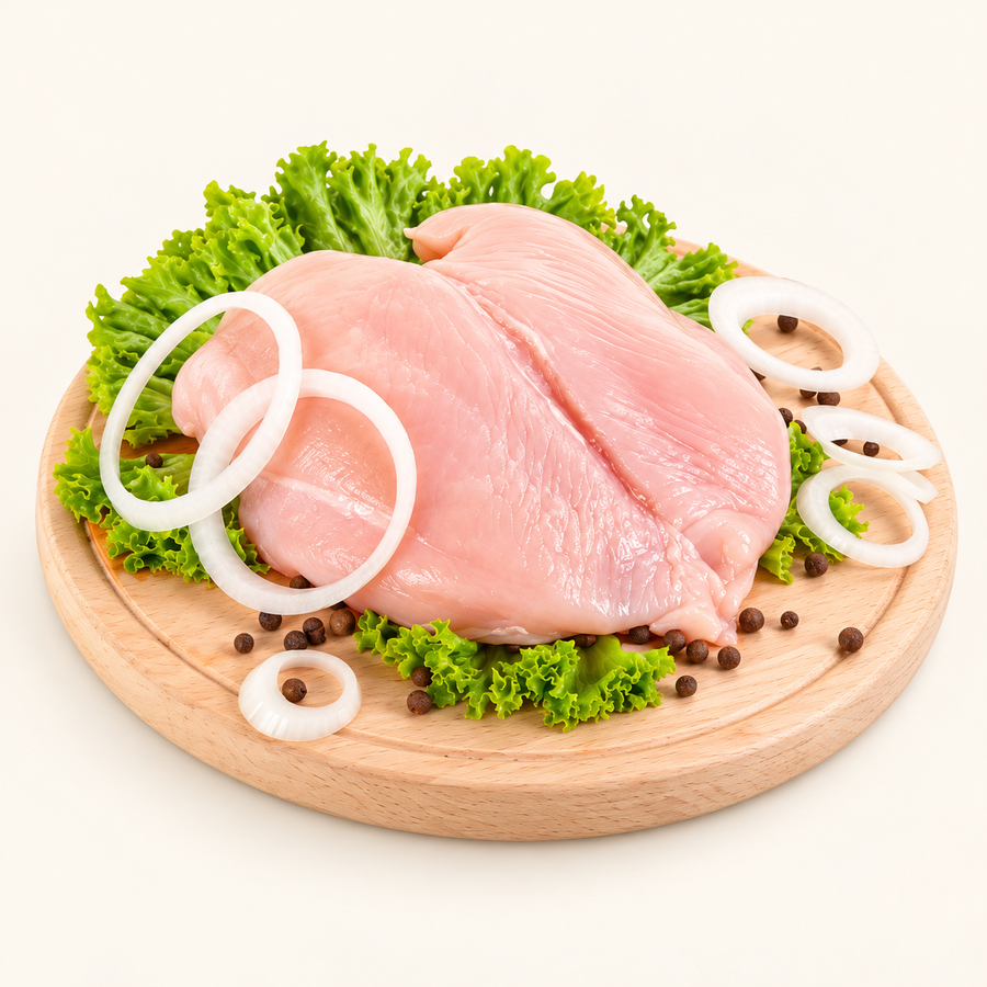 Kuřecí prsa 1kg – krémové pozadí
