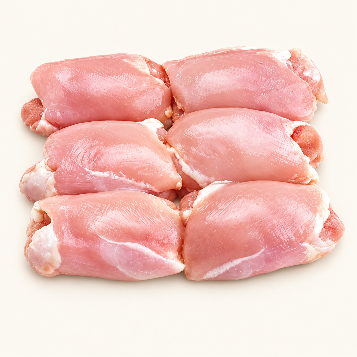 Kuřecí stehna bez kosti a kůže 1kg – krémové pozadí